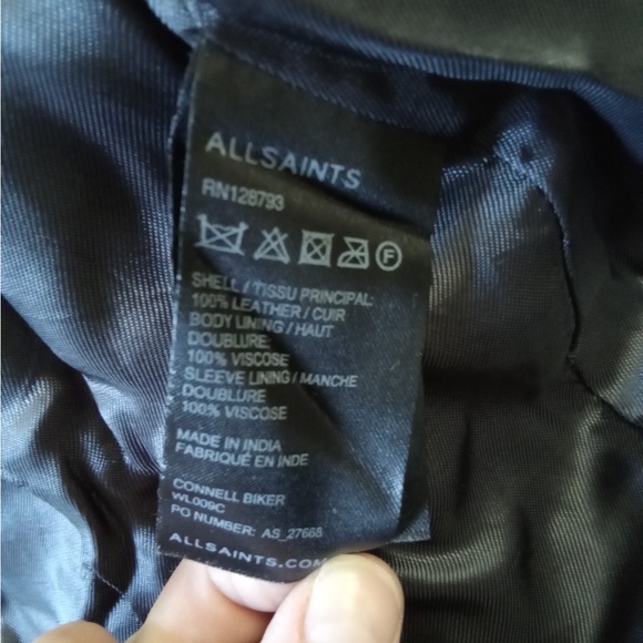 ✨HP✨ ALL SAINTS leather jacket - Picture 5 of 6